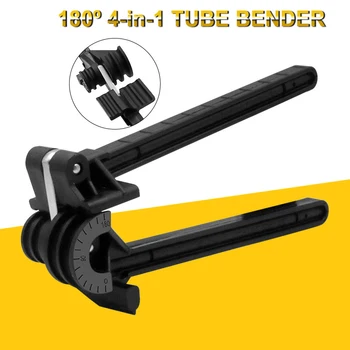 

180 Degree Pipe Tubing Bender Four-slot Combination Multipurpose Pipe Bender Tube Bending Tool for Copper Aluminum Thin Pipes S7