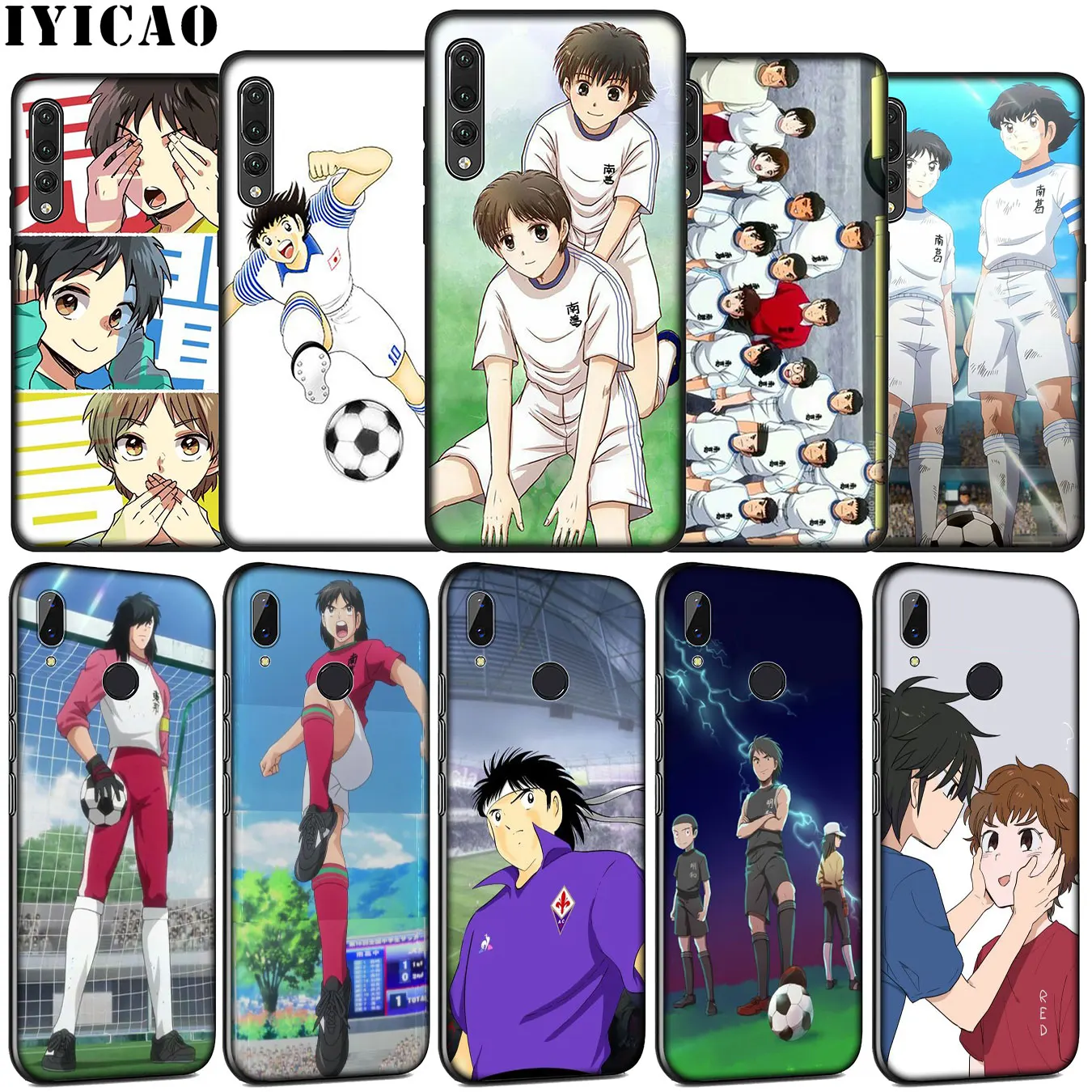 IYICAO Tsubasa Ozora Genzo Football Soft Silicone Case for Huawei P30 P20 Pro P10 P9 Lite Mini 2017 2016 Cover P Smart Z 2019 | Мобильные