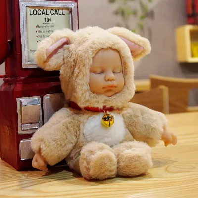 Plush sleeping baby doll Warm Phone cover for iPhone XS Max XR X 11 Pro case simulation coque funda 6 6S 7 8 Plus | Мобильные