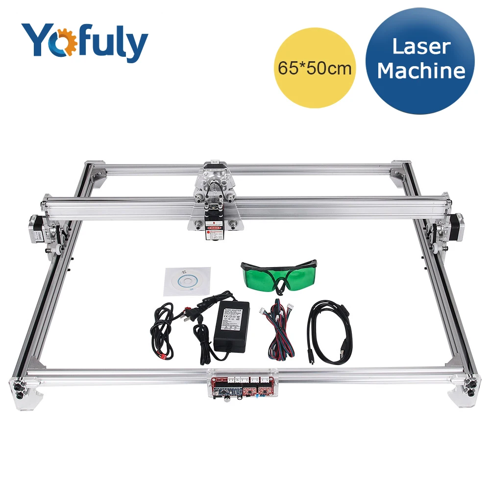 

6550 CNC Laser Engraver 2 Axis 12V/10w High Power DIY Laser Engraving Machine Desktop Wood Router/Cutter Machine