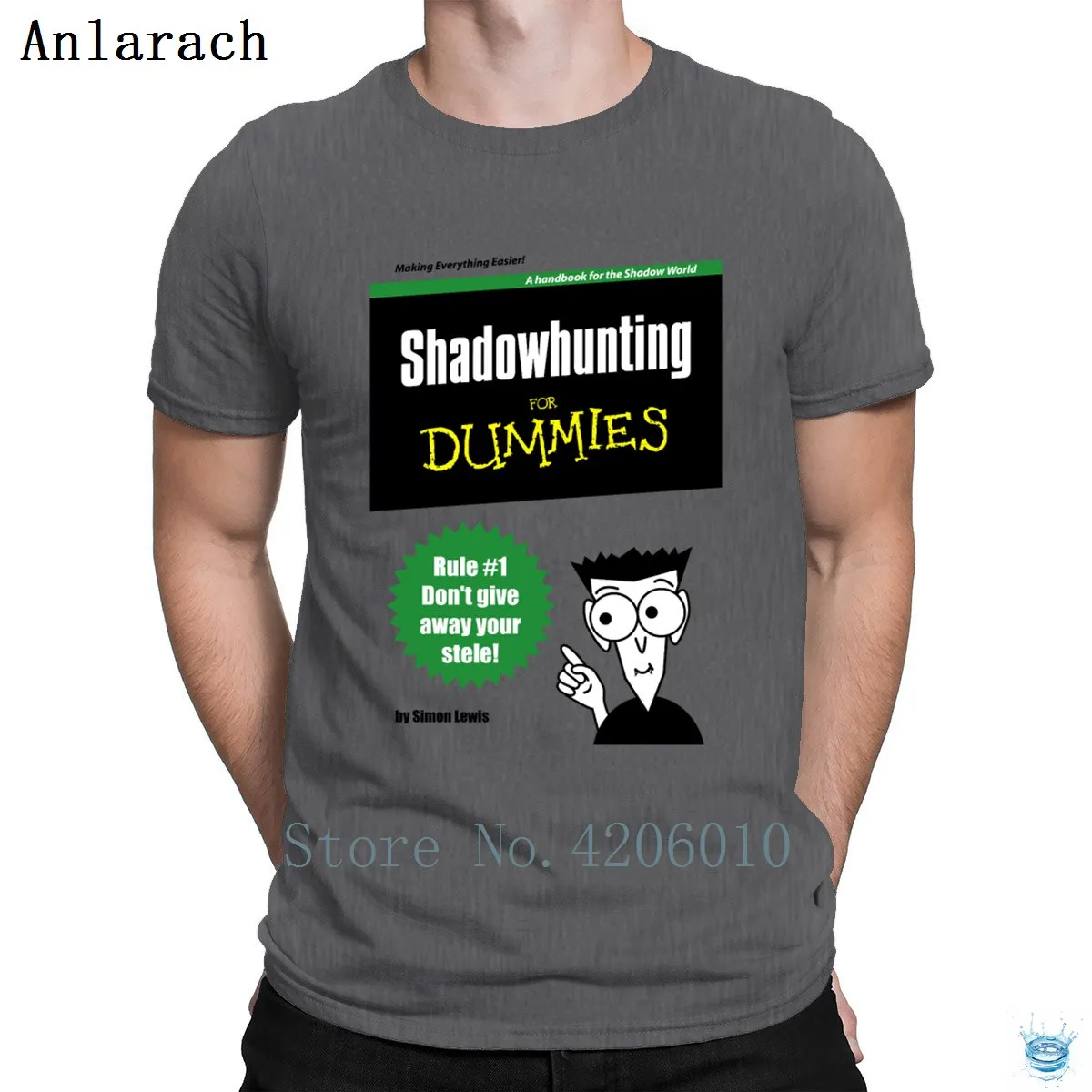 Shadowhunter Shadowhunting для чайников футболка Топы Графический Солнечный свет Мужская футболка настроить уникальный причудливый Anlarach