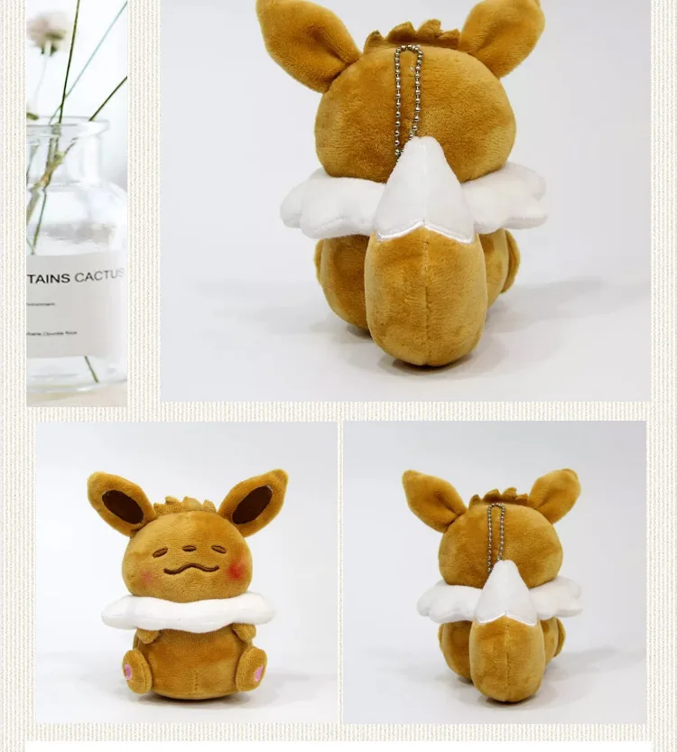 12 см Плюшевые сидящие Bulbasaur Squirtle Charmander Eveen милый горячий положительный энергетический Рождественский подарок малыш аниме мультфильм мягкие игрушки