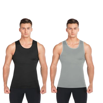 

FLORATA Men Sauna Vest Sweat Body Shaper Abdomen Waist Sweat Corset Weight Loss Black Shaperwear Size XS-3XL Man Corset Vest