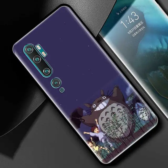 Silicone Phone Case For Xiaomi Mi Poco X3 M3 M4 Pro X3 NFC 9T 10T Note 10 Lite Studio Ghibli Totoro Soft TPU Back Cover Coque B07