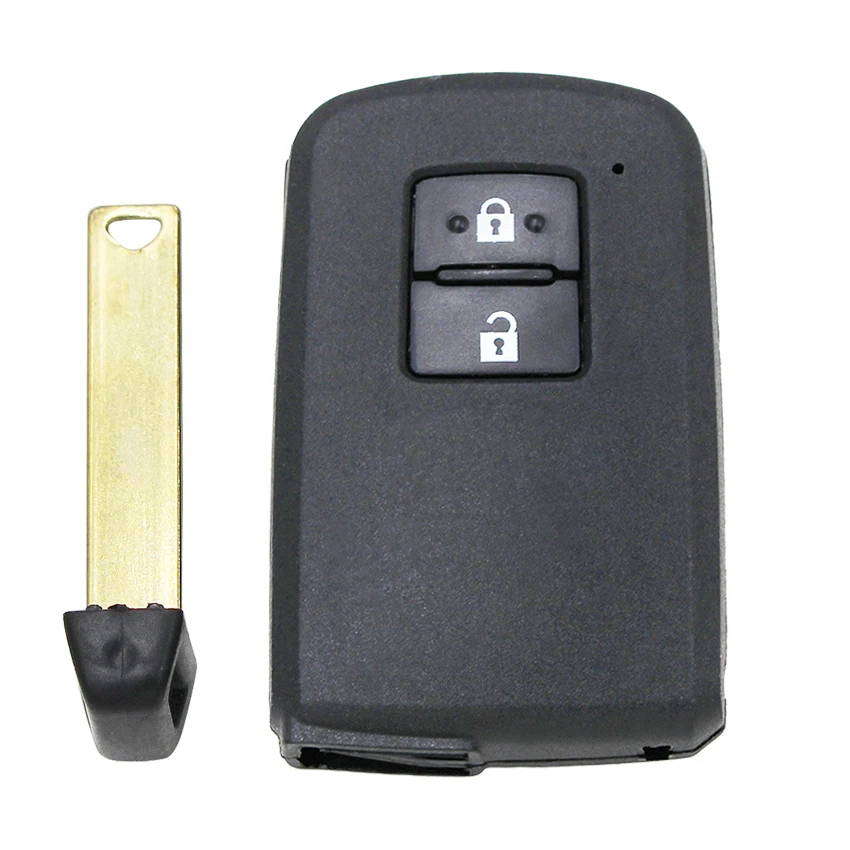 Car Key Shell 2/3/4 Button Smart Remote Fob for Toyota Avalon Camry RAV4 with Emergency Key