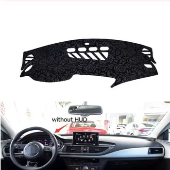 

Rose Pattern Non-slip Dashmat Dash Mat Dashboard Cover Pad Cover Carpet Car Sticker for A-UDI A7 S7 2009 2010-2018 Car Styling