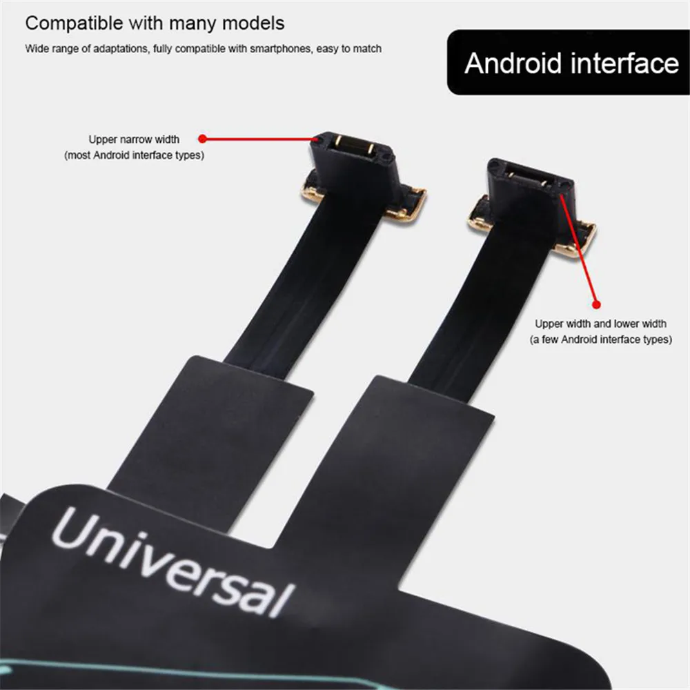 QI беспроводной зарядный приемник Универсальный Android Micro usb type-C Qi Беспроводное зарядное устройство Модуль зарядного устройства для samsung S7 S8 Note 8