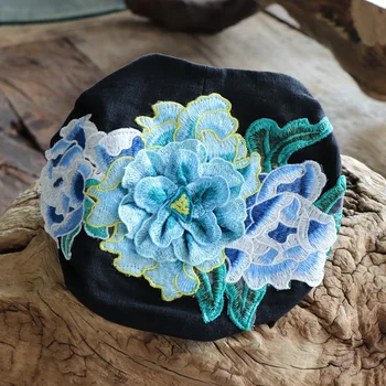 

Ethnic Embroidered Turban Fashion Cap Hat Turban Hat Wash Headband Wholesale