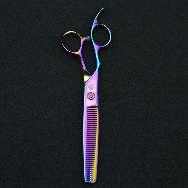 7" Left Hand Pet Dog Grooming Scissors Lefty Scissors Dog Hair Clippers Cat Shears Dog Thinning Scissors Pet Trimmer Toilettage