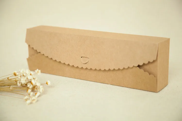 

100pcs 23*7*4cm Brown Packaging Kraft Paper Macaron Box For Candy\Cake\Jewelry\Gift\chocolate Packing boxes