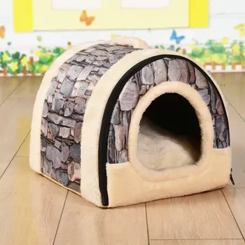 

Winter pet dog kennel small dog cat kennel cat house Teddy poodle small house can be disassembled washed