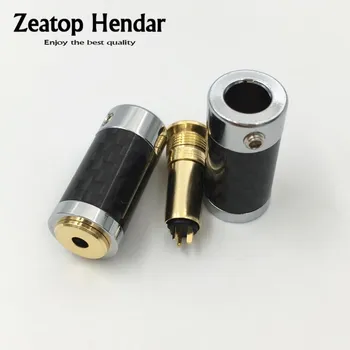 

10Pcs Copper HIFI 2.5mm 4 Pole Female Audio Plug 2.5 Gold Plated Carbon Fiber Headphone Connector Solder DIY Mini Jack