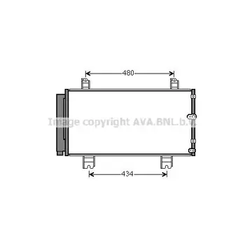 

Condenser LEXUS is 250 05 AVA QUALITY COOLING TO5572D