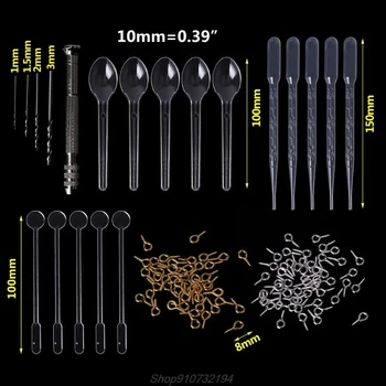 

1 Set Epoxy Resin Kit DIY Jewelry Making Tools Drill Pins Silver Gold Necklace Pendant Dropper Spoon Mix Stick N02 20 Dropshipp