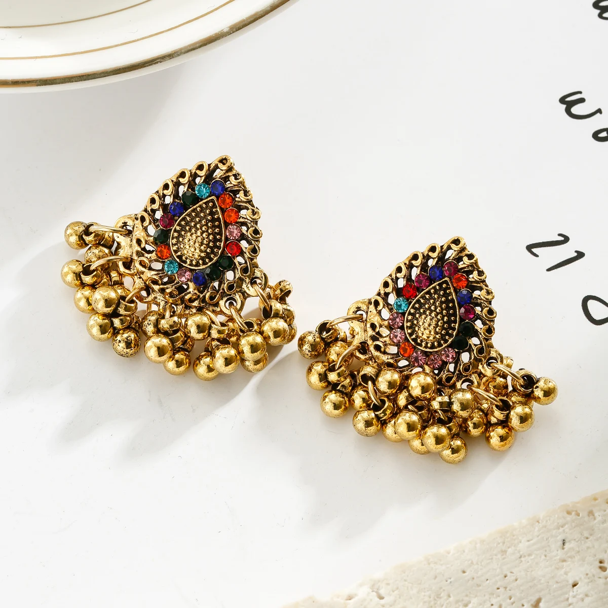 Antique Gold Jhumka /earrings Temple Jewelry / Dangle Drop Gold Jhumkas  /indian Wedding/kundan Jhumka/ Bridesmaid Earrings - Etsy