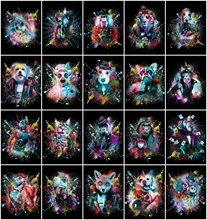AZQSD Oil Painting Dog Monkey On Canvas Frameless Painting By Numbers Animals Handpainted Acrylic Paint Wall Decor Unique Gift