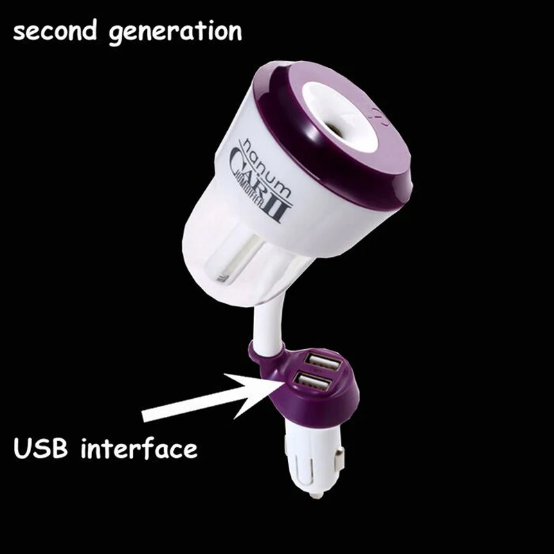 

Car Humidifier Aroma Diffuser Aromatherapy 12V two USB Port Diffuser Essential Oil Diffuser Mist Make car Humidifier For Car
