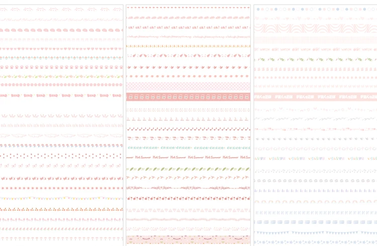 100 шт./компл. серия Dream Line декоративные из рисовой бумаги лента японские бумажные наклейки Скрапбукинг винтажные самоклеющиеся вагитape стационарные
