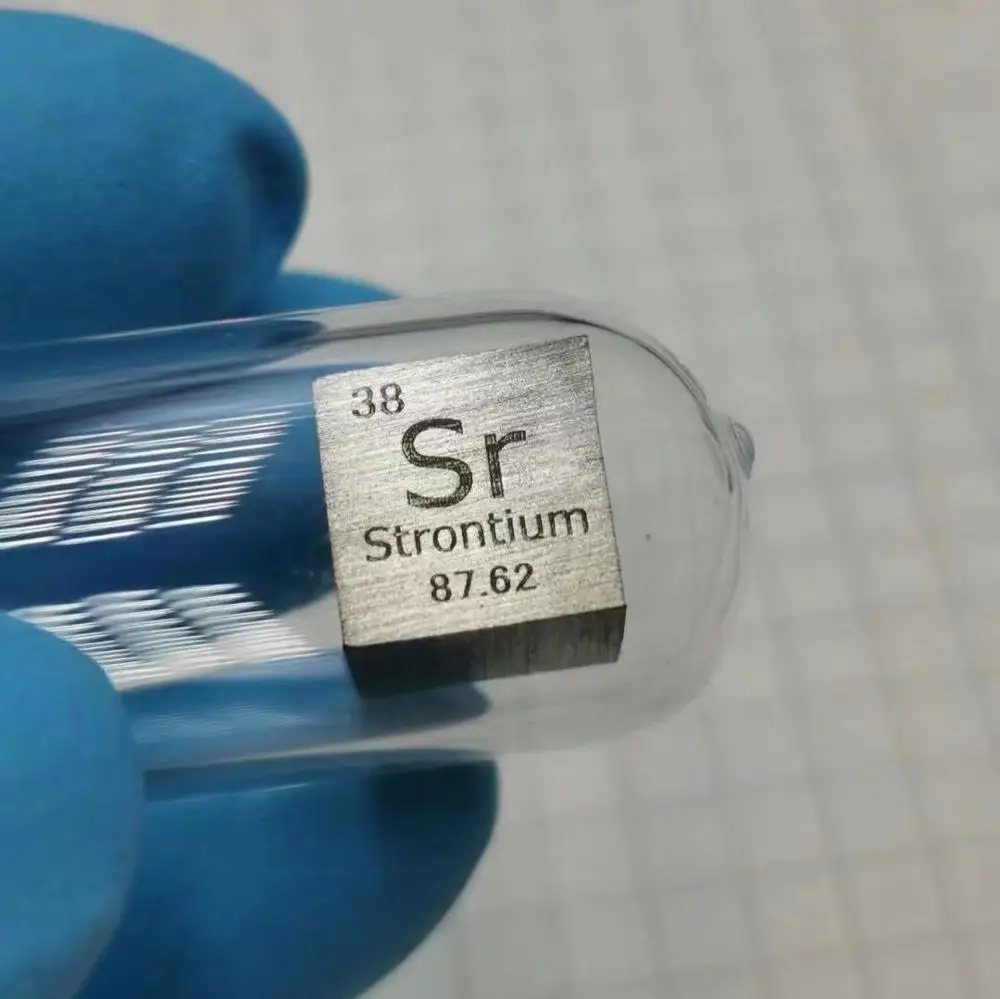 US $175.00 Strontium Metal 10mm Element Cube 99 Pure for Element Collection