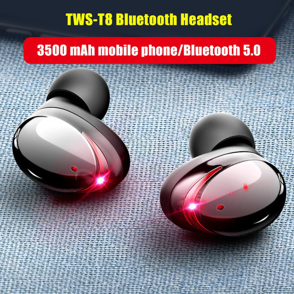 T8 Мини Bluetooth 5,0 сенсорное управление Беспроводные наушники с зарядным устройством