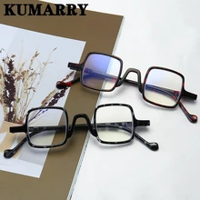 KUMARRY, новинка, ультра-светильник, квадратные очки для чтения, для мужчин/женщин, анти-синий светильник, компьютерные близорукие очки, диоптрий, 1,0+ 2,0+ 3,0+ 4,0