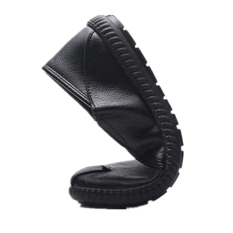 Men's sports shoes New Korean trend casual shoes wild soft leather soft bottom breathable shoes lazy shoes men's shoes