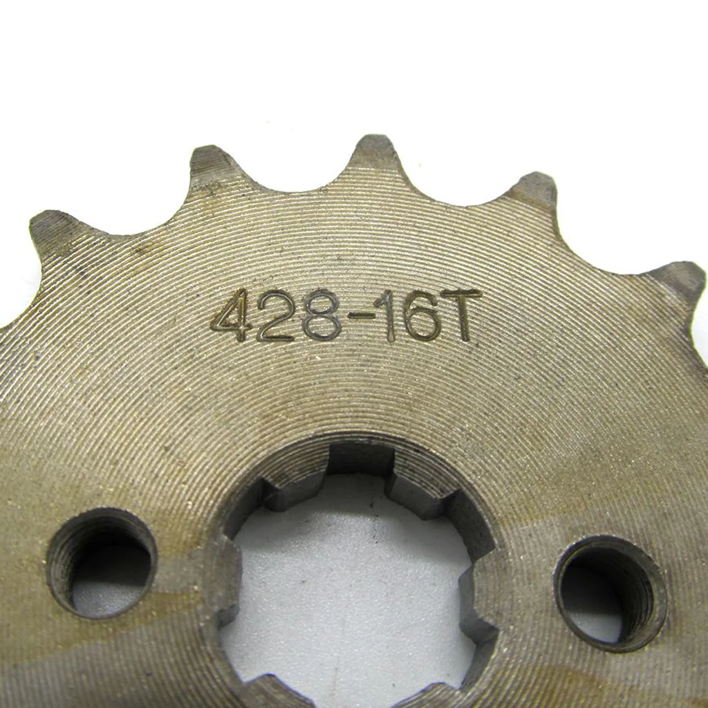 Chain 428 16 Tooth Front Engine Sprocket Dirt Pit Bike ATV Moped 17mm Shaft
