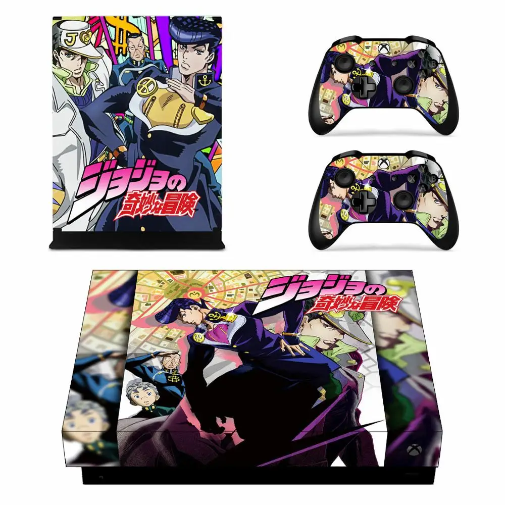 Необычные наклейки JoJo Adven s для Xbox One X виниловые наклейки для кожи наклейки Pegatinas для Xbox one X консоли пульты дистанционного управления скины - Цвет: YSX1X2360
