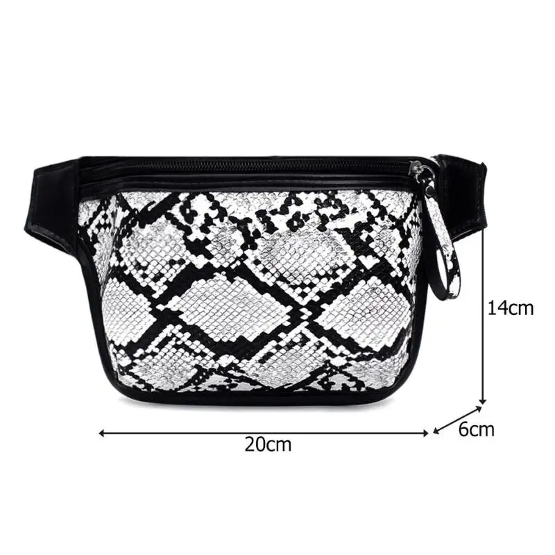 snake print waist bag