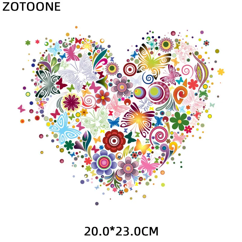 Flower Patch Iron-on Transfers for Clothing Thermoadhesive Patches Daisy Stickers Diy Flex Fusible Transfer Appliques Stripes