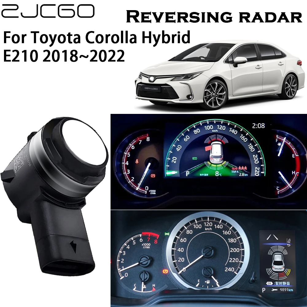 car security system ZJCGO OEM Original Car Parking Sensor Assistance Backup Radar Buzzer System For Toyota Corolla Altis Auris Hybrid E210 2018~2023 bumper sensors
