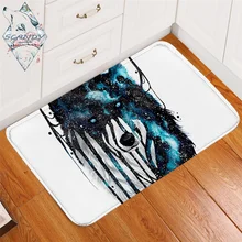 Сушильный Galaxy Wolf by Scandy ковер для девочек нескользящий мягкий акварельный ковер животный пол влагопоглощающий коврик Nebula коврик для спальни