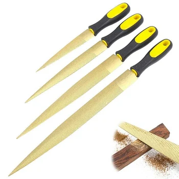 

4Pcs 4/ 6/ 8/ 10 Inch Rasp Files Wood Rasp Woodworking Carving Files Set For Plastic Rubber Grinding/ Wood Processing