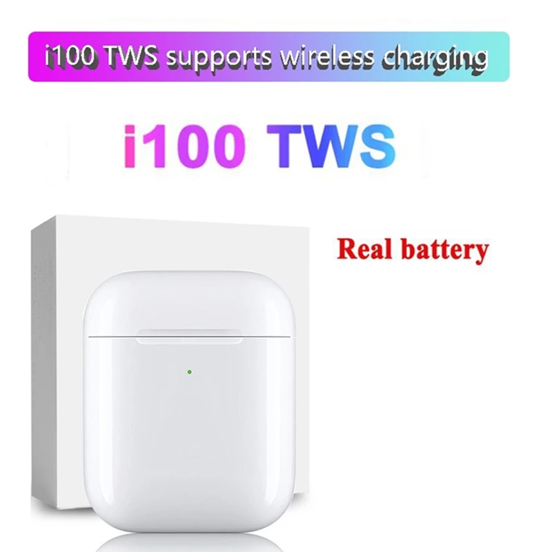 i100 TWS 1:1 Smart Sensor Wireless Charging Touch ​display Window Bluetooth 5.0 Earphone i100tws PK 1:1 i100 i90 i80 i10 tws