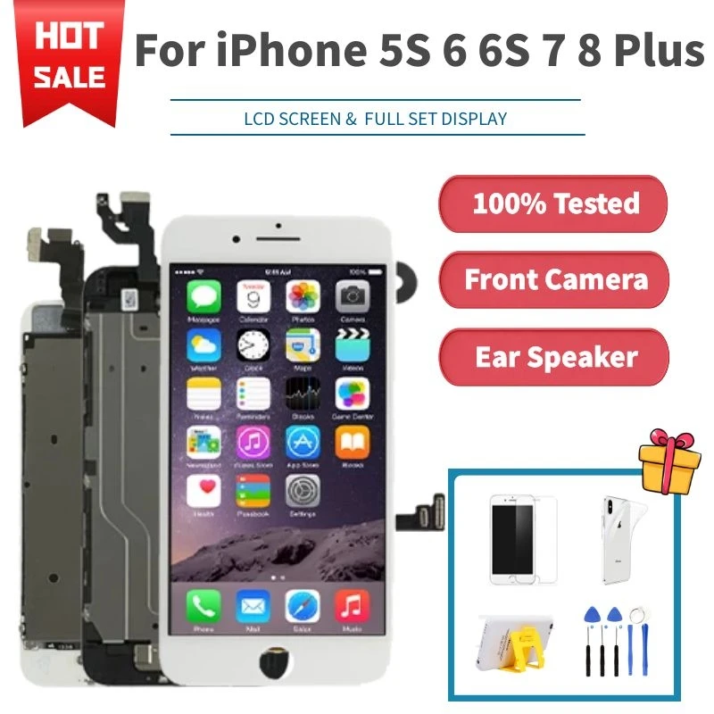 Полный комплект ЖК дисплея для iPhone 5 5C сменный сенсорный 3D экран с дигитайзером в