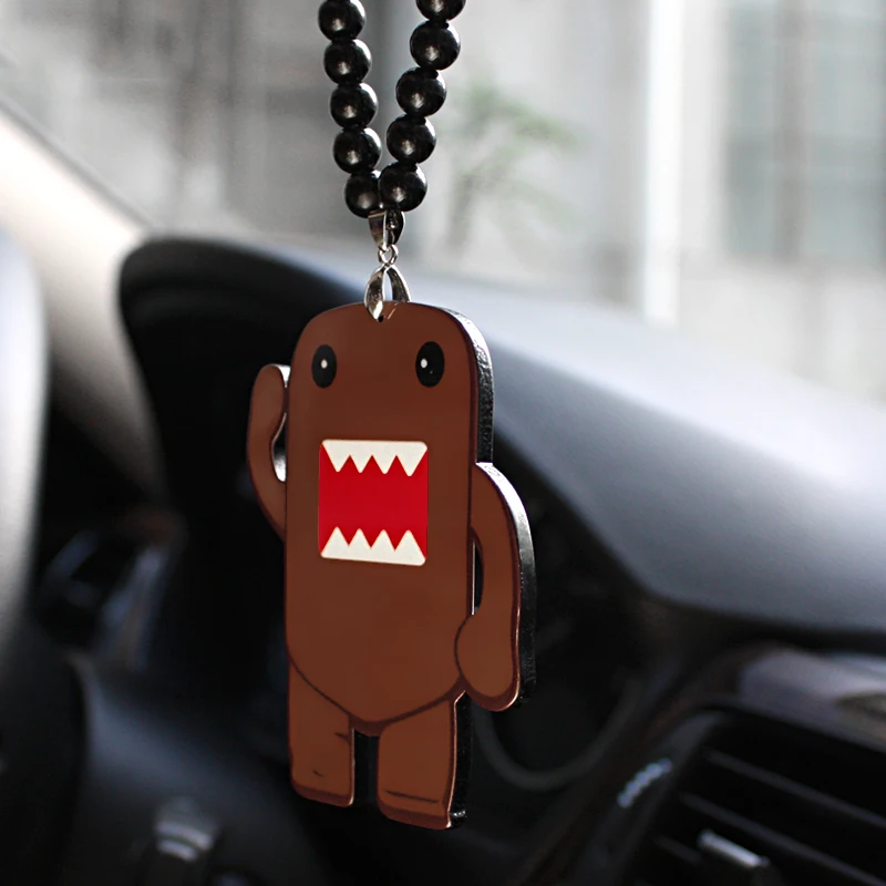 Автомобильная подвеска акриловая забавная Domo-Kun Rock JDM Подвески на зеркало заднего вида украшения Автомобильная отделка подвесная подвеска Украшение подарок