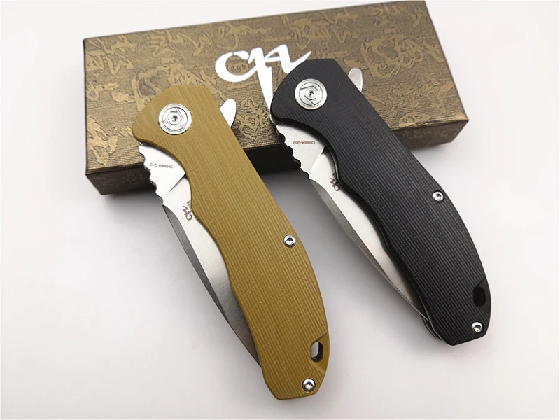 Складной карманный нож CH 3504 G10 Flipper практичный Тактический клинок С флиппером