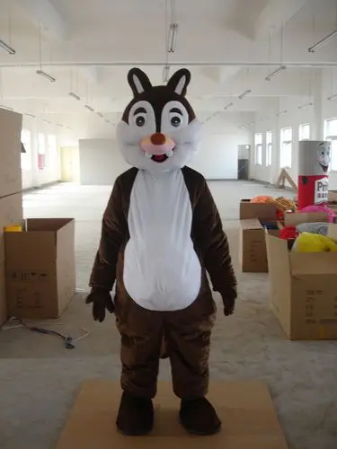 

Classic Version white face Chipmunk Mascot Costume Adult Halloween Birthday party cartoon Apparel Cosplay Costumes