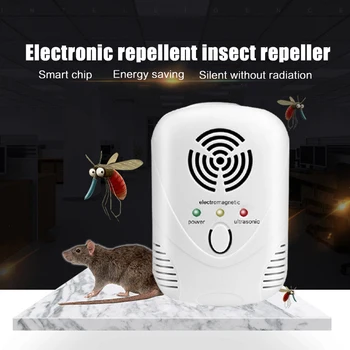 

Multi-Functional Pest Control Ultrasonic Oval Insect Pests Mosquito Repeller Anti-Mosquito Device Ultrasound Mouse Cockroach
