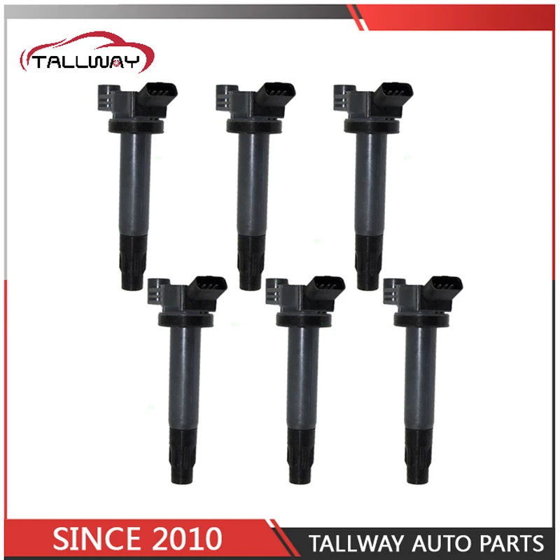 6 шт. катушка зажигания 90919 02246 9091902246 90080 19025 9008019025 для TOYOTA CAMRY HARRIER KLUGER Sienna LEXUS ES330