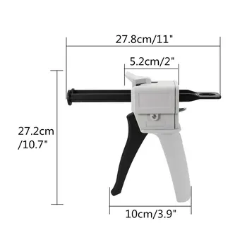 50ml AB Epoxy Sealant Glue Applicator Glue Adhensive Squeeze Mixed 1:1 Manual Caulking Gun Dispenser
50ml AB Epoxy Sealant Glue Applicator Glue Adhensive Squeeze Mixed 1:1 Manual Caulking Gun Dispenser