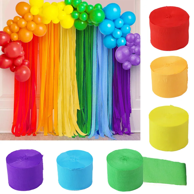 6 pçs arco-íris festa pano de fundo