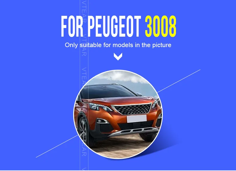 Vtera для peugeot 3008 3008GT Автомобильная дверь анти kick наклейка из углеродного волокна внутренняя дверь защитная наклейка s аксессуары，автотовары
