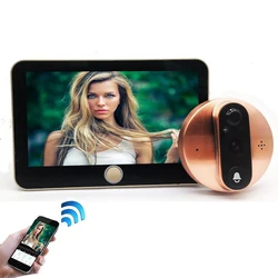 Câmera de vídeo vídeo olho registro automático elektronische anel visão noturna digitale deur viewer entrada de segurança em casa