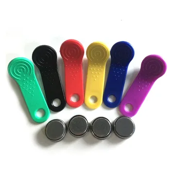 

OWGYML10pcs/lot TM1990A-F5 RFID Touch Memory Key Electronic Lock Key Tag Sauna Key TM1990A iButton TM Card Access Control System