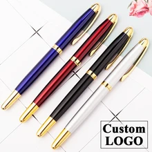 Металлическая шариковая ручка, гелевая ручка для бизнес-бутика, фирменная ручка, Подарочная рекламная ручка, может быть настроен логотип, Рождественская ручка, ручка для офиса и школы
