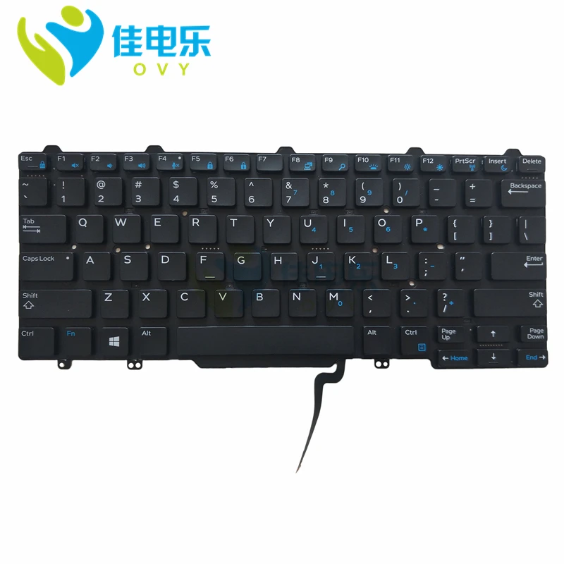 Клавиатура для ноутбука с американской подсветкой DELL Latitude 13(7350) E7350 3340 E3340 E5450 E7450