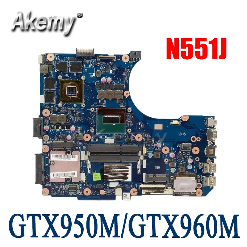 Amazoon New! Материнская плата для ноутбука For Asus N551J G551J N551JM N551JW G551JW G551JX N551JK с