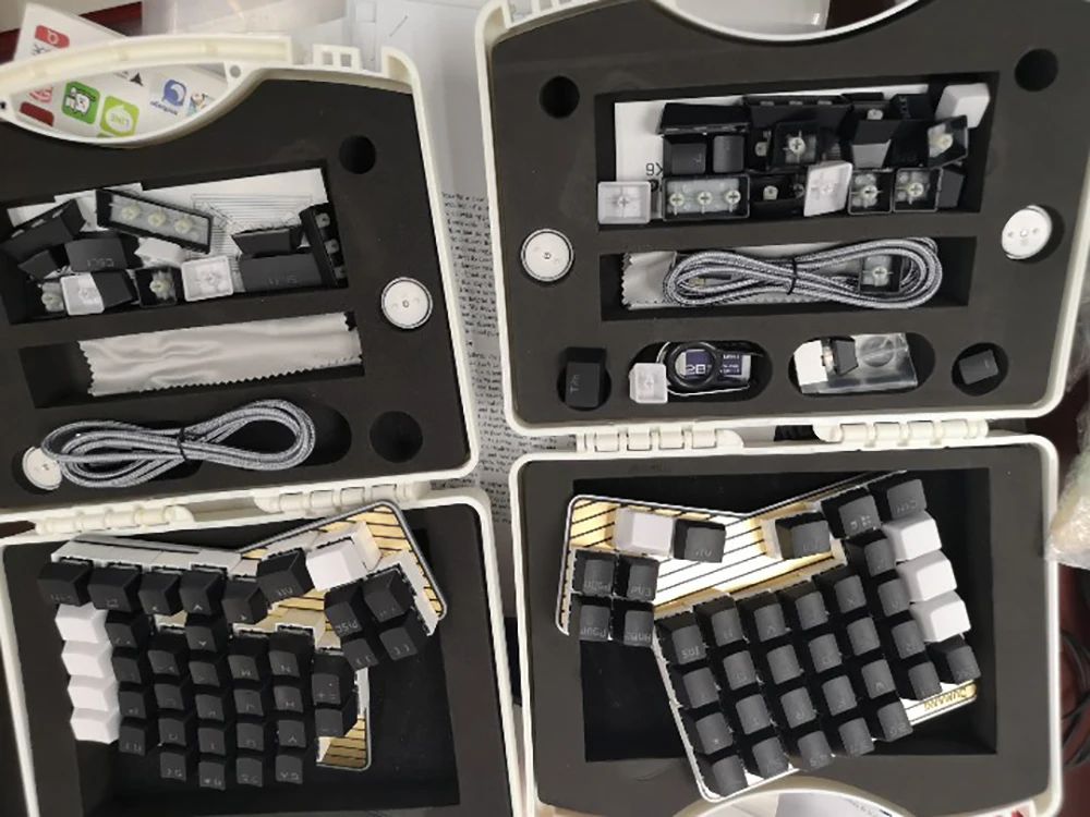 DK6 Ergo Горячая замена Магнитный подвижный макро ключ Программируемый RGB подсветка механическая клавиатура игры Cherry MX Kaih коробка переключатель