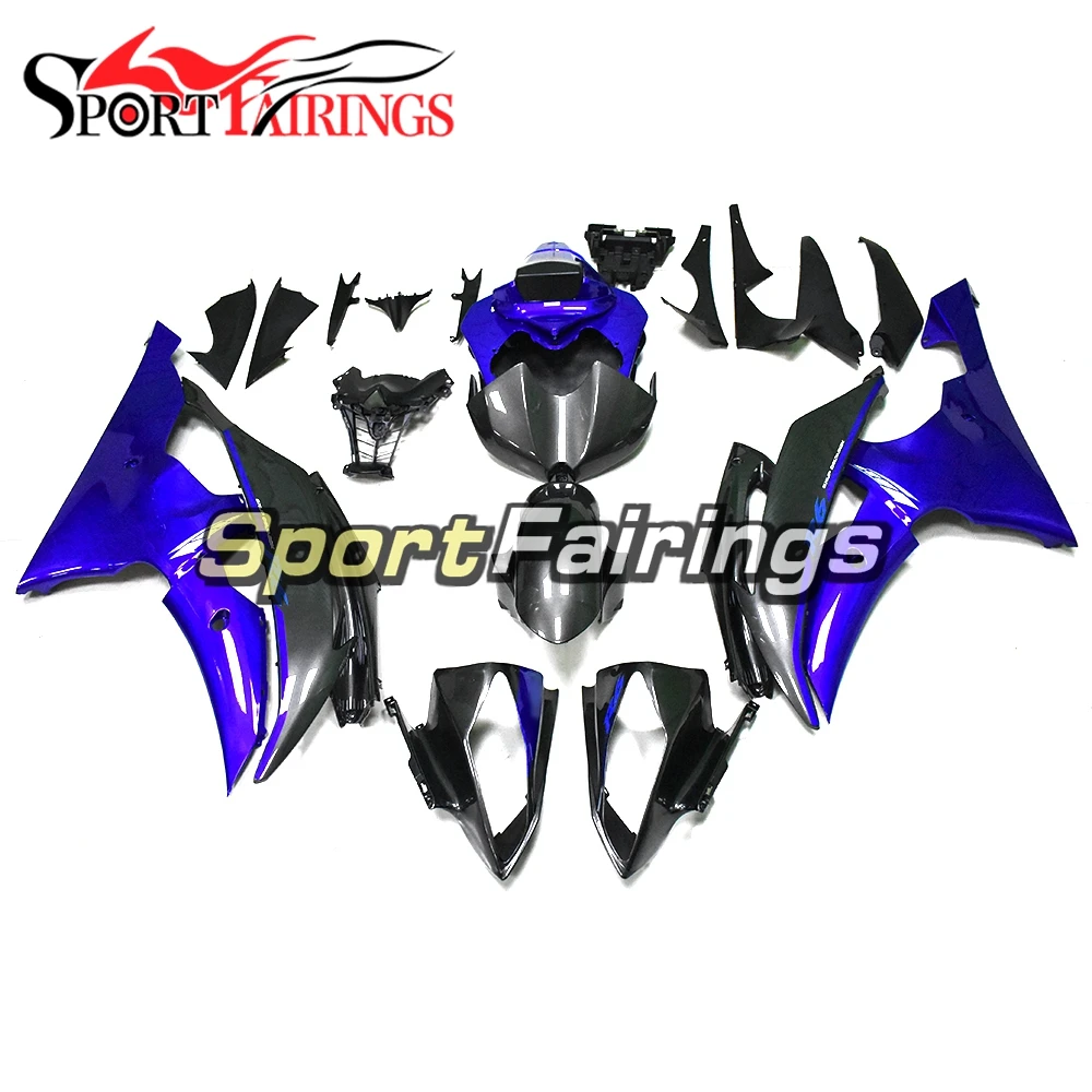 

Motorcycle Frame for Yamaha YZF R6 2008 2009 10 11 12 13 2014 2015 2016 Fairings Body Kits ABS Plastic Cowls Motor Van Blue Grey